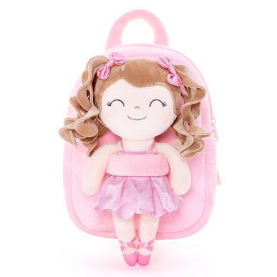 Mochila LittleLu con Muñeca Bailarina Rosada Personalizada