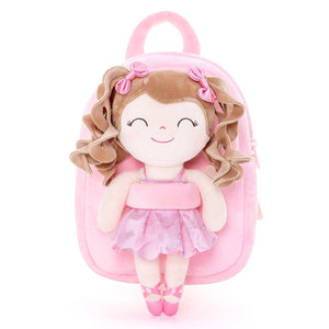 Mochila LittleLu con Muñeca Bailarina Rosada Personalizada