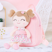 Cargar imagen en el visor de la galería, Mochila y Muñeca LittleLu Flores Rosa Claro