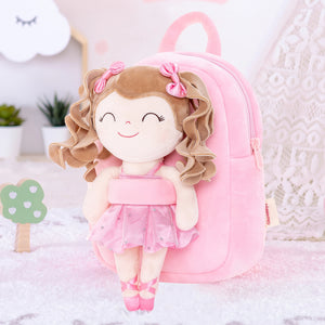 Mochila LittleLu con Muñeca Bailarina Rosada Personalizada