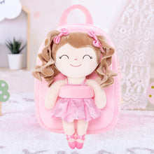 Cargar imagen en el visor de la galería, Mochila LittleLu con Muñeca Bailarina Rosada Personalizada