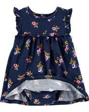 Cargar imagen en el visor de la galería, carter 2-Piece Floral Bodysuit Dress &amp; Cardigan Set