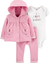 Cargar imagen en el visor de la galería, Carter&#39;s 3-Piece Bunny Little Cardigan Set