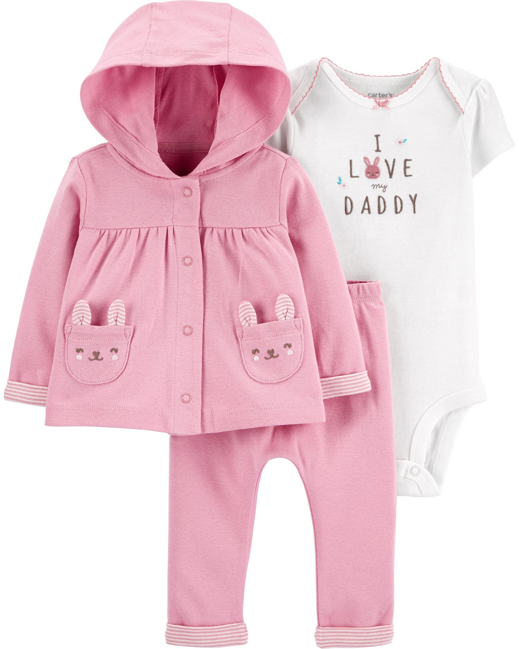 Carter's 3-Piece Bunny Little Cardigan Set