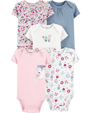 Carter's 5-Pack Owl Original Bodysuits