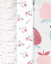 Cargar imagen en el visor de la galería, Carter&#39;s 5-Pack Strawberry Original Bodysuits