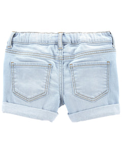 Shorts Pantalones cortos de mezclilla elásticos Rip - & - Repair 3 Años