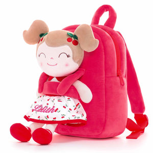 Mochila y Muñeca LittleLu Cereza Roja