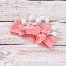 Cargar imagen en el visor de la galería, Conjuntos de bebé para bebes sin mangas Casual camisa Blanca + diadema y Short Rosado