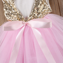 Cargar imagen en el visor de la galería, Princess Kids Baby Dress For Girls Fancy Wedding Dress Sleeveless Sequins Party Birthday Baptism Dress For Girl Summer Dresses