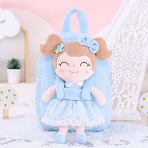 Mochila y Muñeca LittleLu Azul