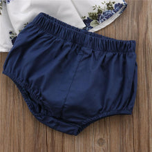 Cargar imagen en el visor de la galería, Traje para bebe Niña Floral Tops + Shorts 2 piezas / Conjunto Conjuntos O-cuello Estampado de flores  1 y 2 años