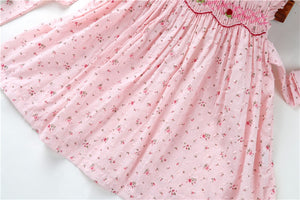 Vestido Verano Español Rosado Smoked Sin Mangas