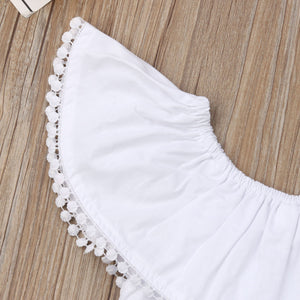 Ropa de niña Recién nacido Verano Tops con volantes Pantalones cortos de girasol