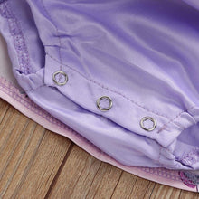 Cargar imagen en el visor de la galería, Purple Baby Dress Summer Flowers and Beautiful Lace / Vestido Morado para Bebe