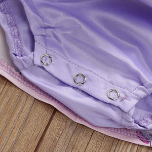 Purple Baby Dress Summer Flowers and Beautiful Lace / Vestido Morado para Bebe