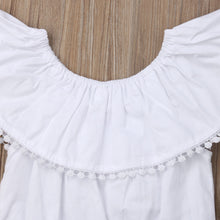 Cargar imagen en el visor de la galería, Ropa de niña Recién nacido Verano Tops con volantes Pantalones cortos de girasol
