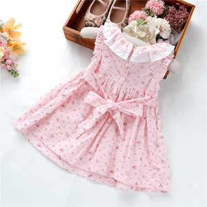 Vestido Verano Español Rosado Smoked Sin Mangas