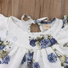 Cargar imagen en el visor de la galería, Traje para bebe Niña Floral Tops + Shorts 2 piezas / Conjunto Conjuntos O-cuello Estampado de flores  1 y 2 años