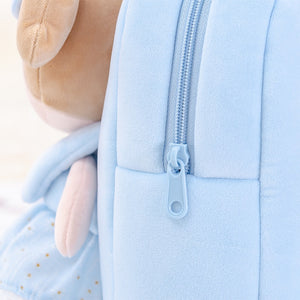 Mochila y Muñeca LittleLu Azul