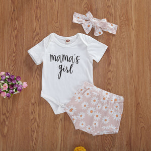Mama's Girl Ropa para niñas pequeñas, Estilo Dulce de verano