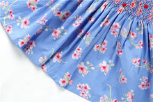 Cargar imagen en el visor de la galería, Vestido Verano Español Azul con Flores
