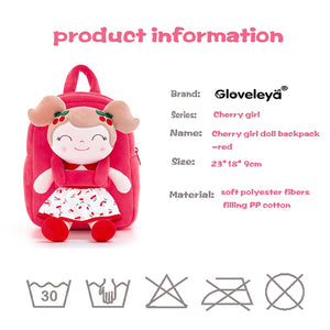 Mochila y Muñeca LittleLu Cereza Roja