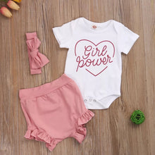 Cargar imagen en el visor de la galería, Girl Power Newborn Baby Boy Girl Spring Rainbow Letter Long
